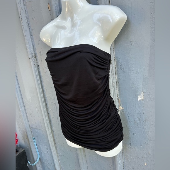 Halston Heritage strapless ruched top, BNWT, Small - Picture 4 of 8